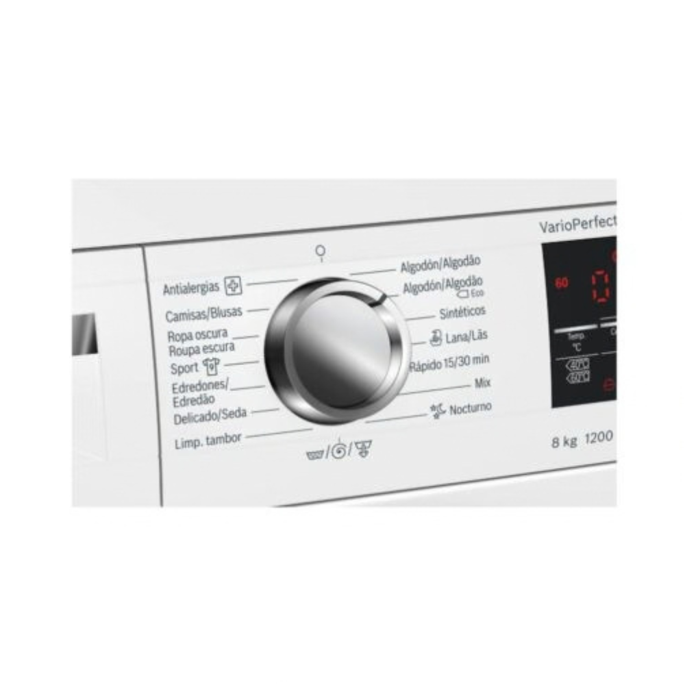 Lavadora frontal BOSCH WUQ24468ES 8 kg 1200 rpm